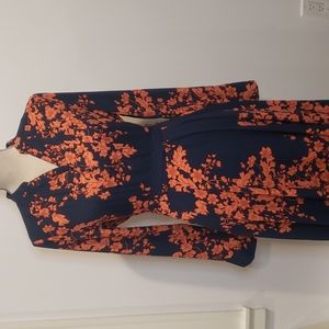 NANETTE LEPORE button down v neck floral dress